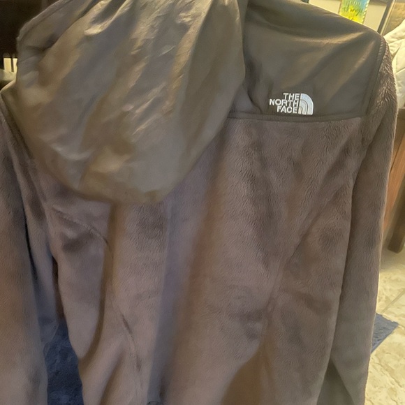 Brown Fuzzy North Face Jacket - Picture 3 of 3